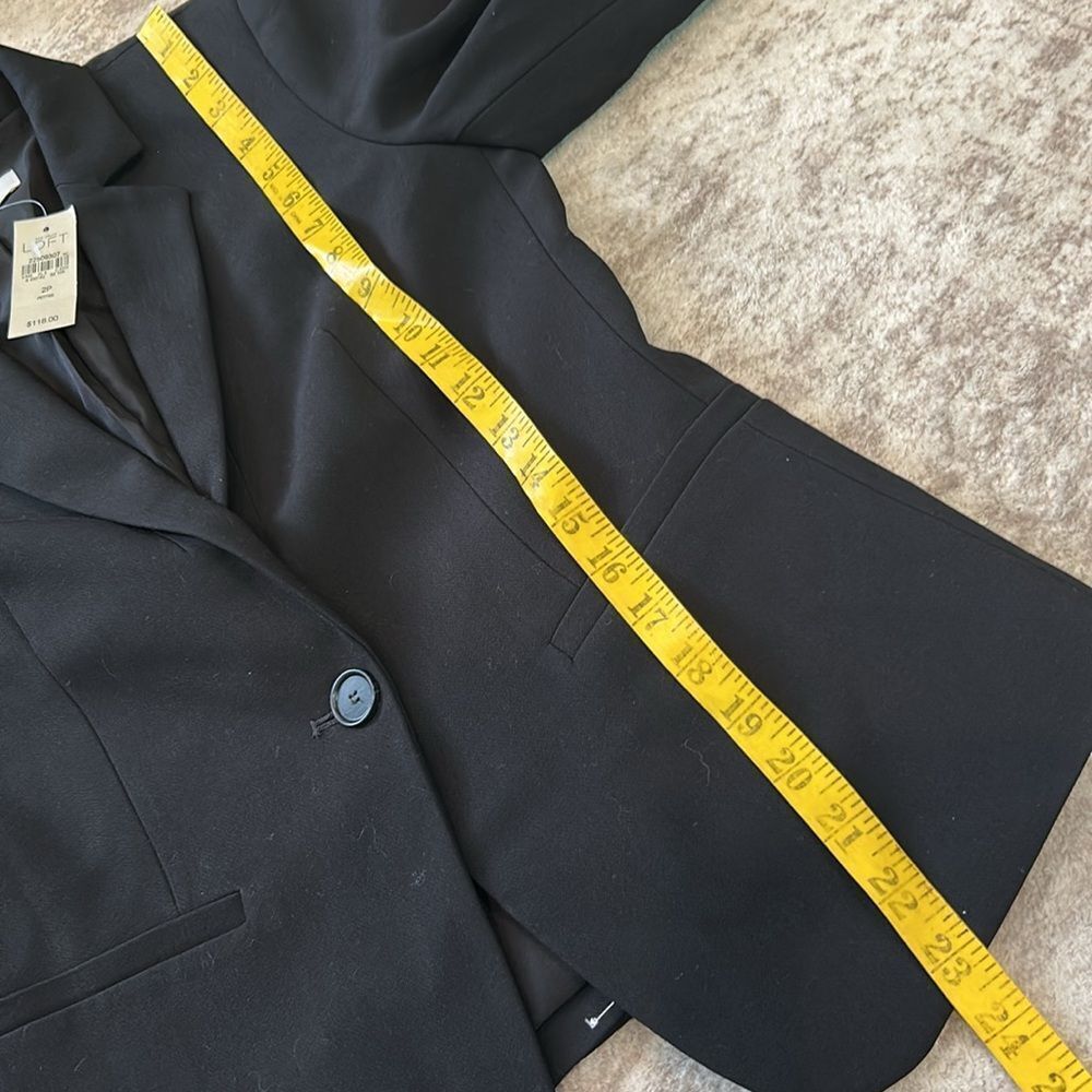 LOFT Women's Elegant Black Suit Jacket new with tags - Picture 5 of 6